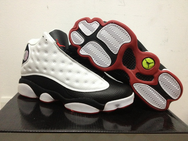 Air Jordan 13 Mens Shoes Black/White Online